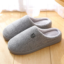 Load image into Gallery viewer, New style cotton slippers in winter indoor loving couple cotton slippers ribbed floor anti-skid wear-resistant thick sole
