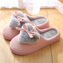 Load image into Gallery viewer, New style cotton slippers in winter indoor loving couple cotton slippers ribbed floor anti-skid wear-resistant thick sole