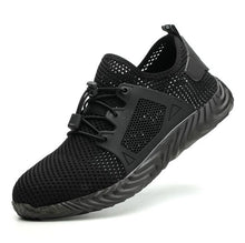 Load image into Gallery viewer, Men's Outdoor Breathable Mesh Light &amp; Comfortable Steel Toe Protective Work Shoes Boots Men Summer Puncture Proof Safety Shoes