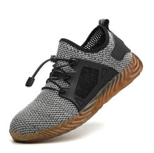 Load image into Gallery viewer, Men's Outdoor Breathable Mesh Light &amp; Comfortable Steel Toe Protective Work Shoes Boots Men Summer Puncture Proof Safety Shoes