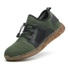 Load image into Gallery viewer, Men's Outdoor Breathable Mesh Light &amp; Comfortable Steel Toe Protective Work Shoes Boots Men Summer Puncture Proof Safety Shoes